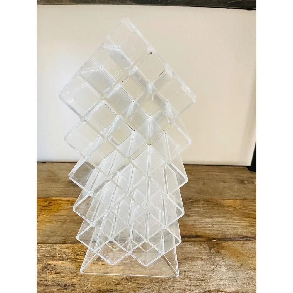 Alegory Home Acrylic Lipstick Tower 28-Slot Clear Organizer